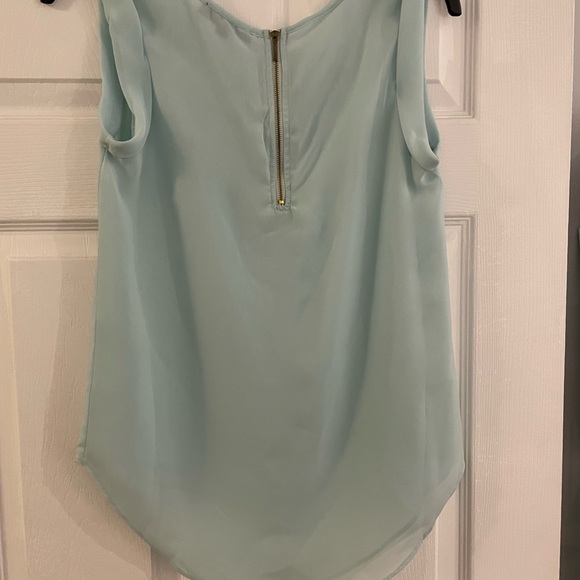 mint top with zipper in back - Picture 2 of 3